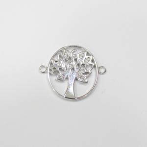 Middle piece Tree of Life with CZ 19x16mm